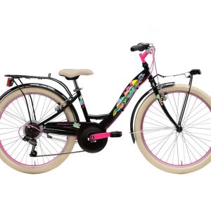 Adriatica dječji ženski 24″ crno/rozi